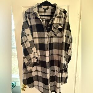 Torrid- Flannel Midi Shacket